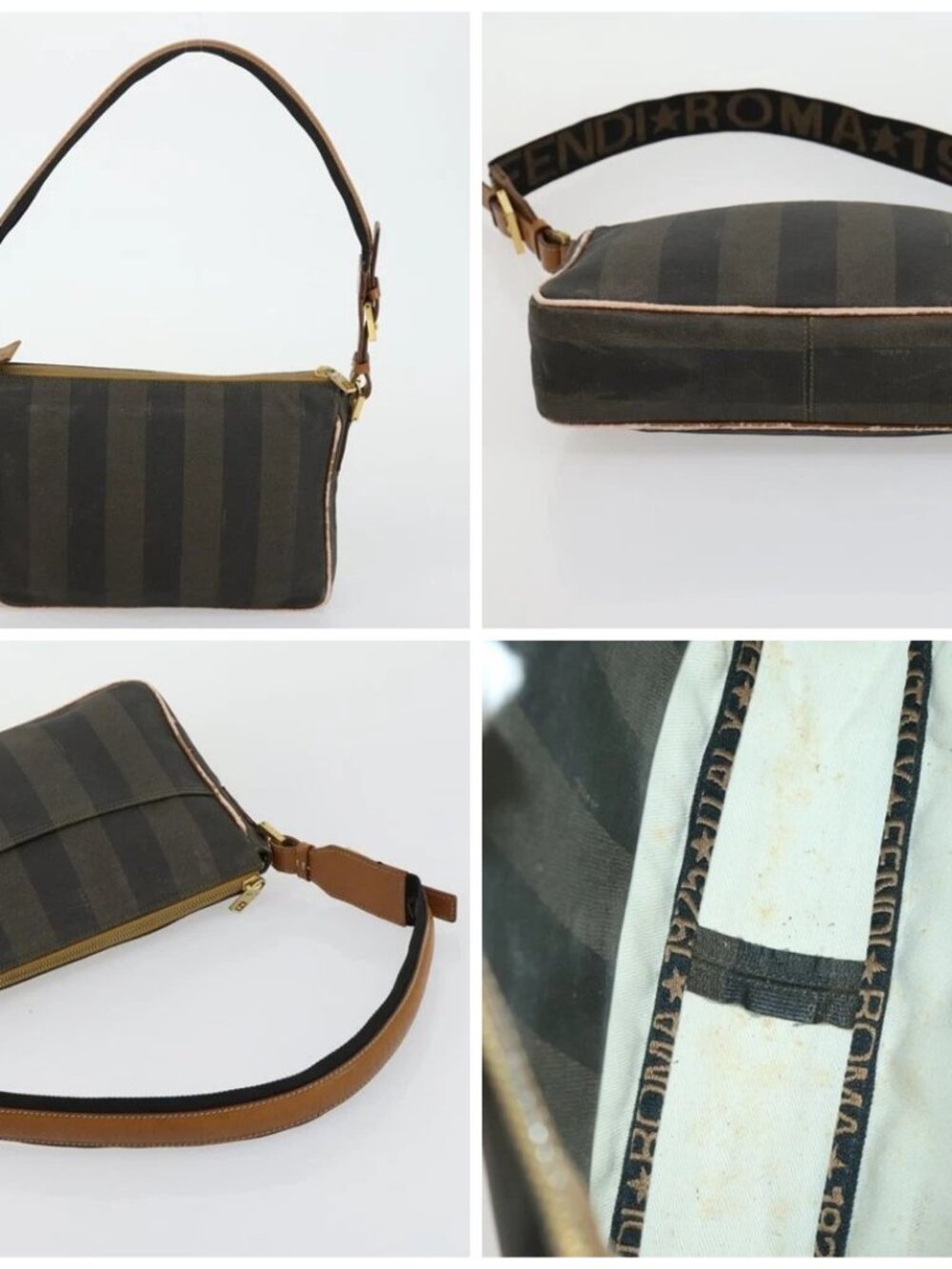 Burberrys Chloe Cartier Fendi BALLY Shoulder Bag Leather 5 Set Black Auth 158553 - Picture 13 of 15